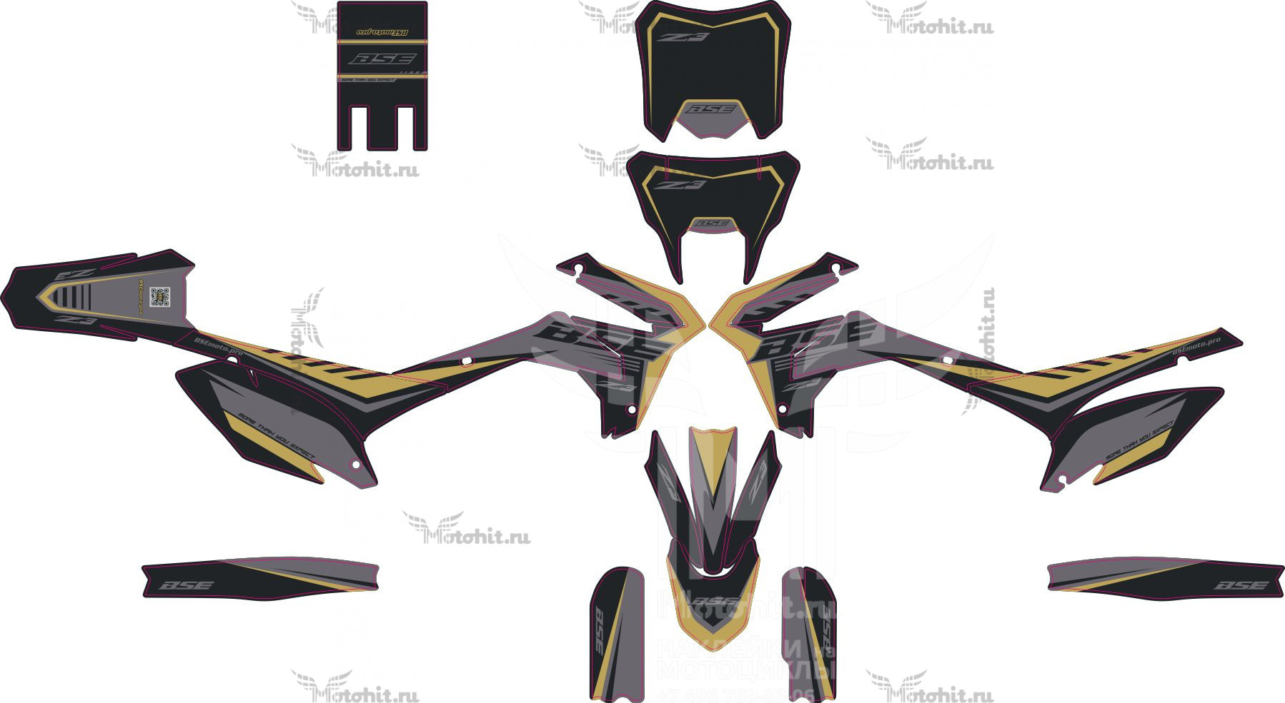 Decals for BSE-Z3 2020 BIEGE-BLACK