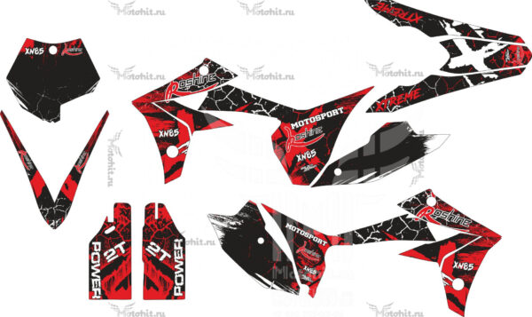 Decals for Koshine XN85 red