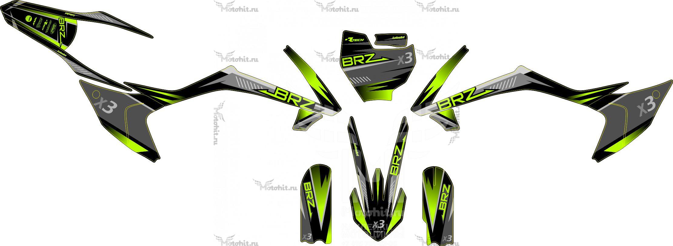 Decals for BRZ Х3 2018-2020