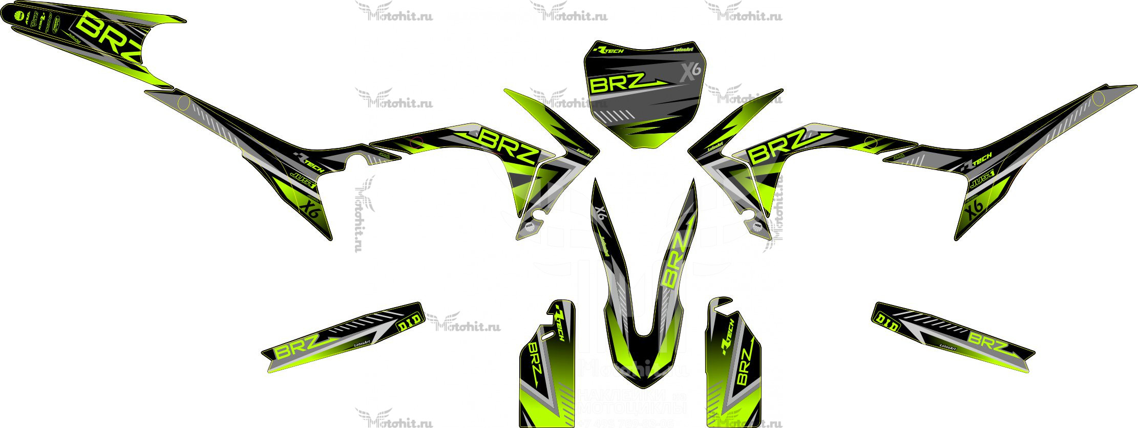 Decals for BRZ Х6 2020