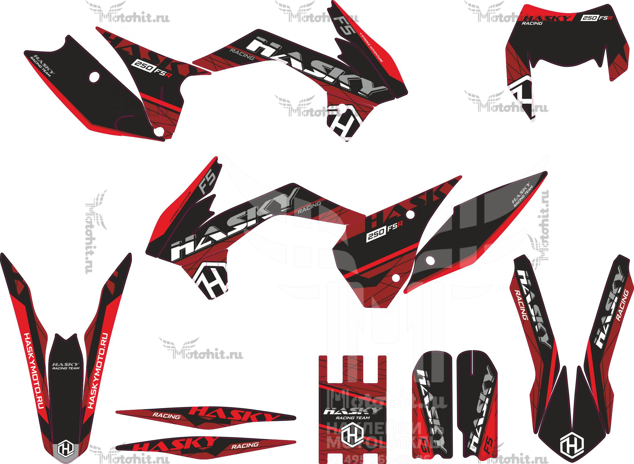Decals for Hasky F5 2023 Factory