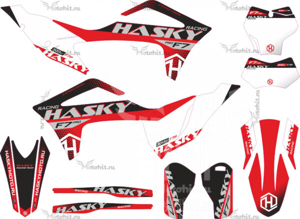 Decals for Hasky F7 PRO 2T 2023 Factory