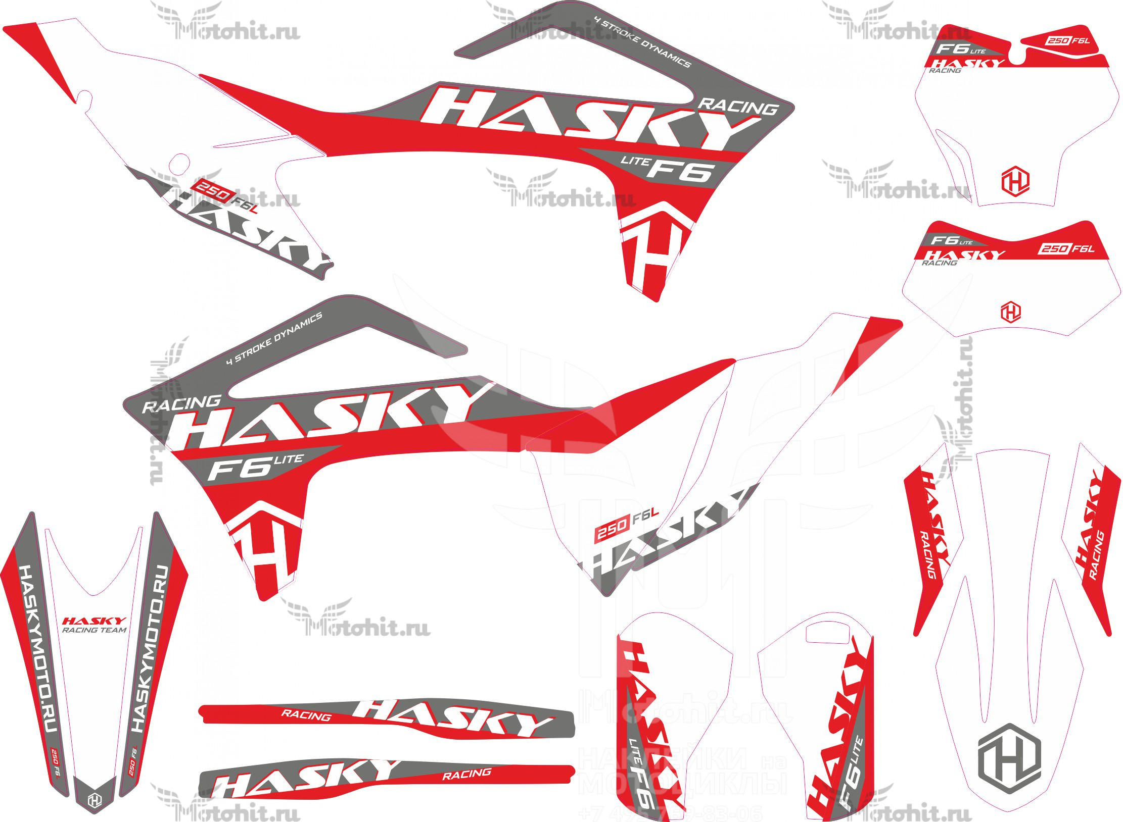 Decals for Hasky F6 LITE 2023 Factory