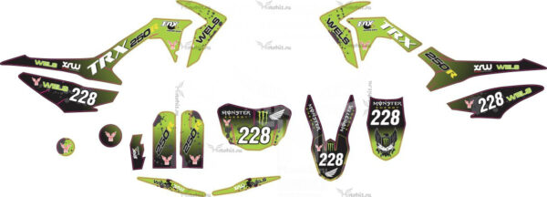 Decals for WELS 125-140-250 ala Honda-TRX