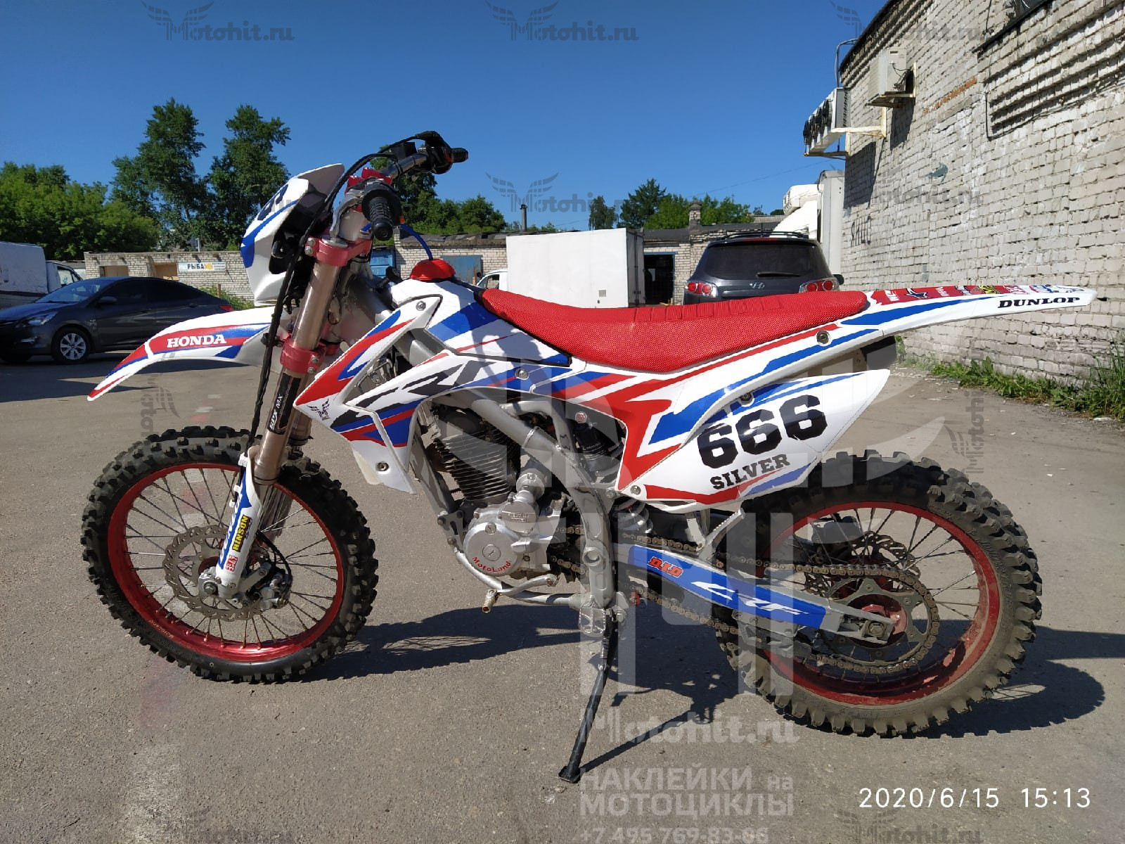 Decals for HONDA CRF-250 2014-2017 CRF-450 2013-2016-OEM-BLUE - Image 2