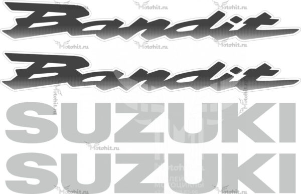 Decals for SUZUKI GSF-250-V 1990-1995 BANDIT Grey