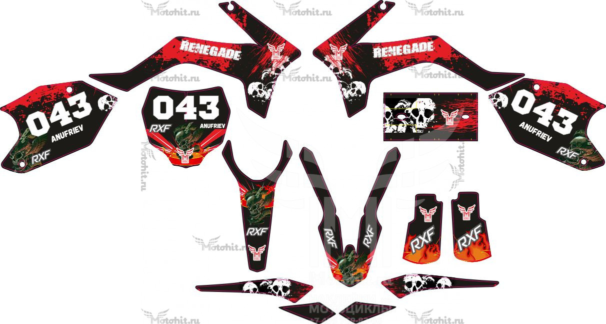 Decals for APOLLO RXF Renegade