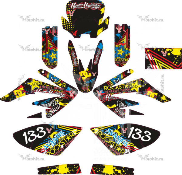 Decals for Old Avantis (CRF-70)-rainbow-Suzuki