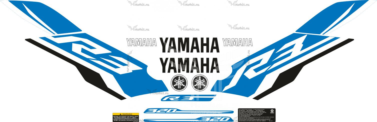 Decals for Yamaha R3 2015 Blue
