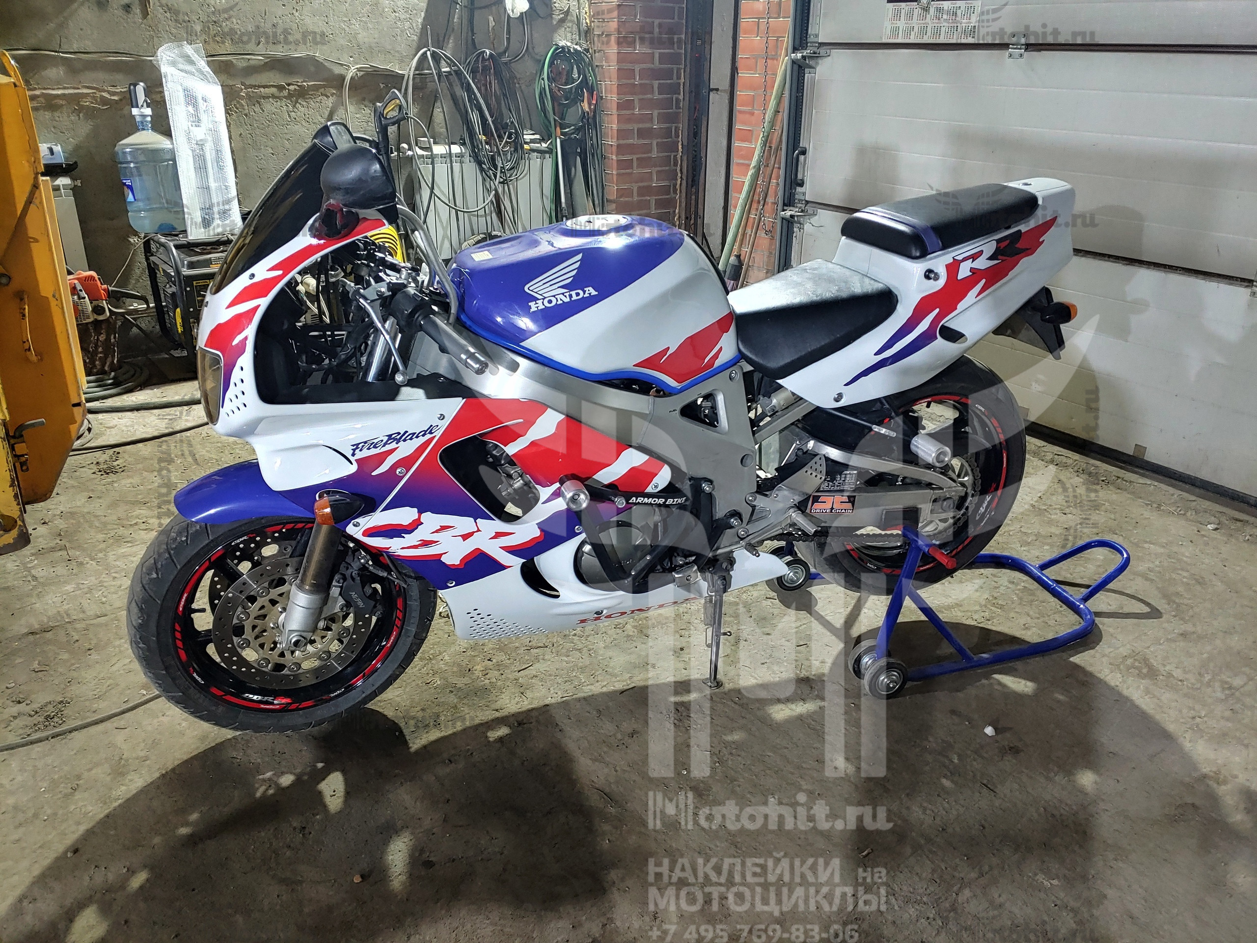 Decals for Honda CBR-900-RR 1994-1995 BLUE RED - Image 3