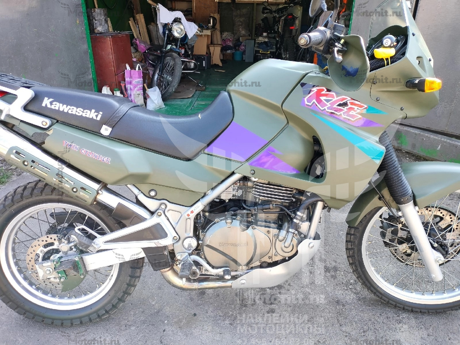 Decals for Kawasaki KLE-400-500 1998 - Image 2