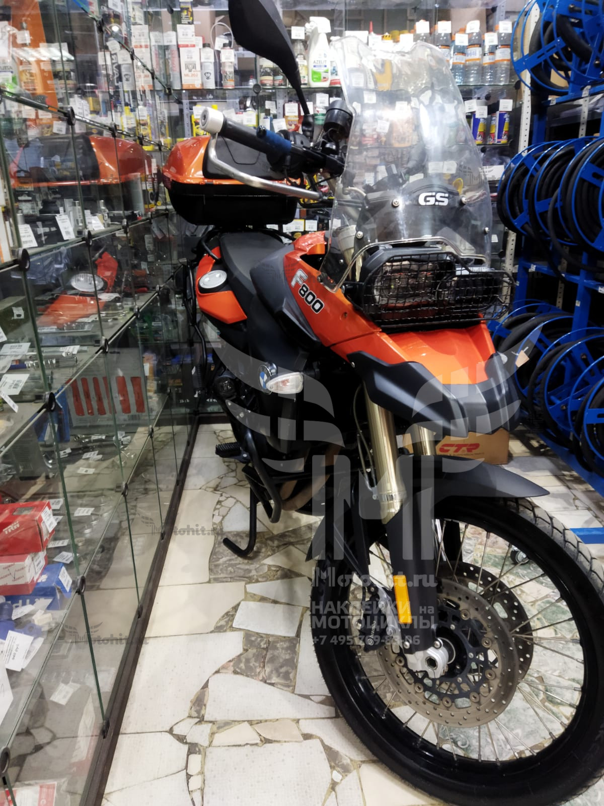 Decals for BMW GS-800-F 2008 YELLOW - Image 2