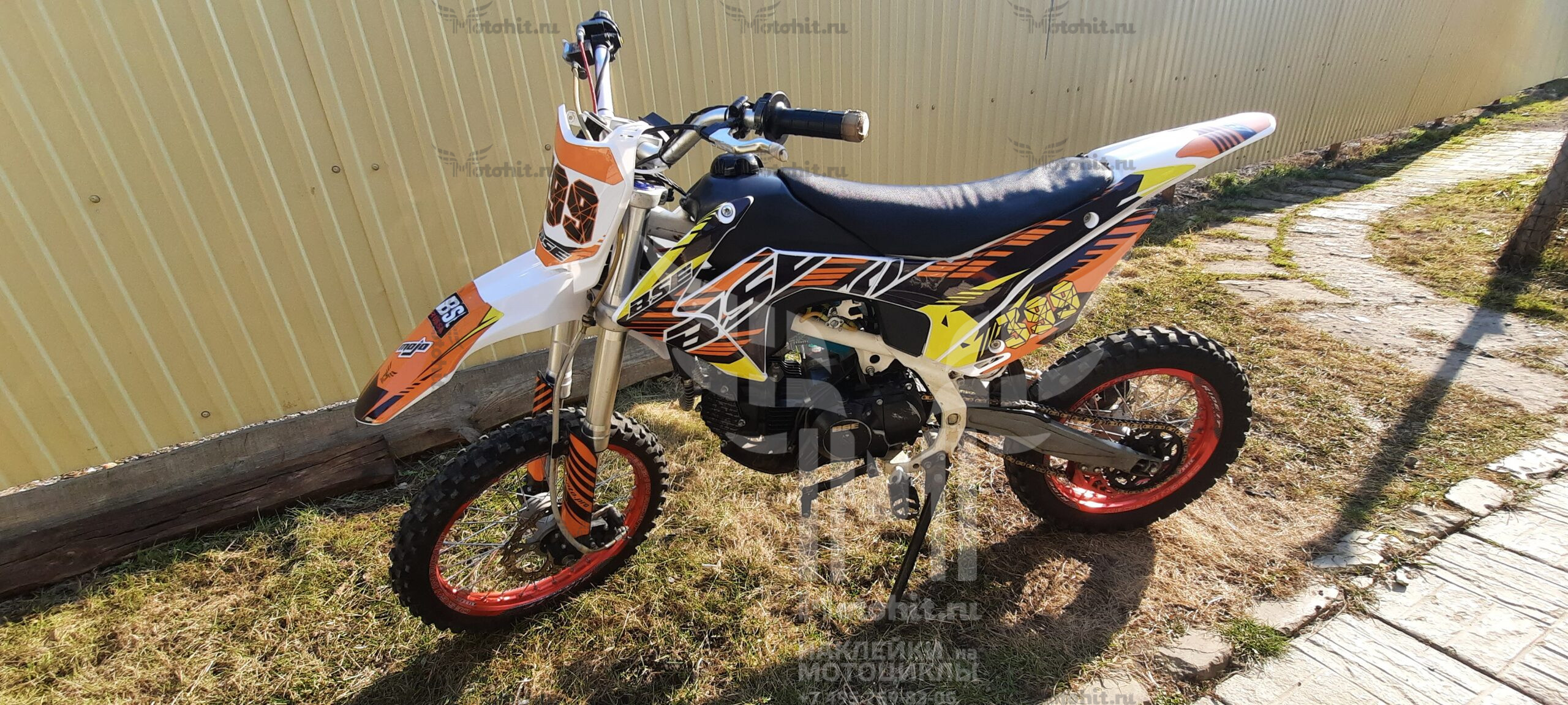 Decals for BSE PH10 125-150CC 2018 ORANGE YELLOW - Image 2