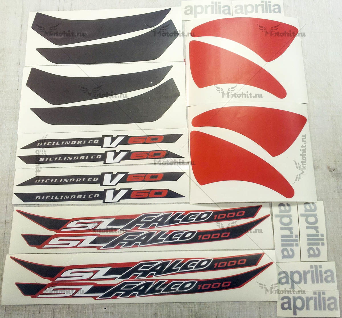 Decals for Aprilia SL-1000-FALCO 2003 BLACK - Image 2