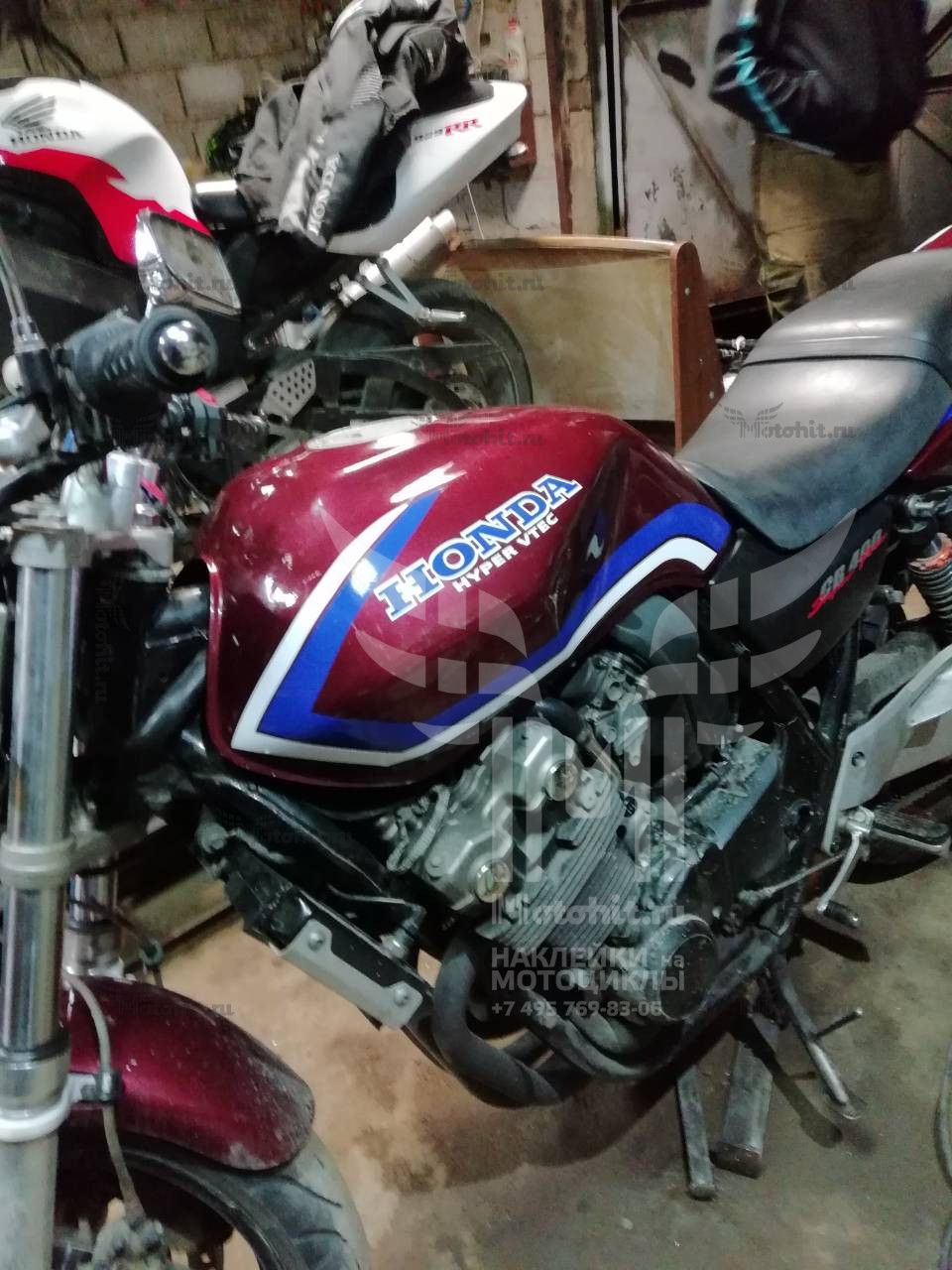 Decals for Honda CB-400 1999-2001 VTEC-1 FOR-RED - Image 2