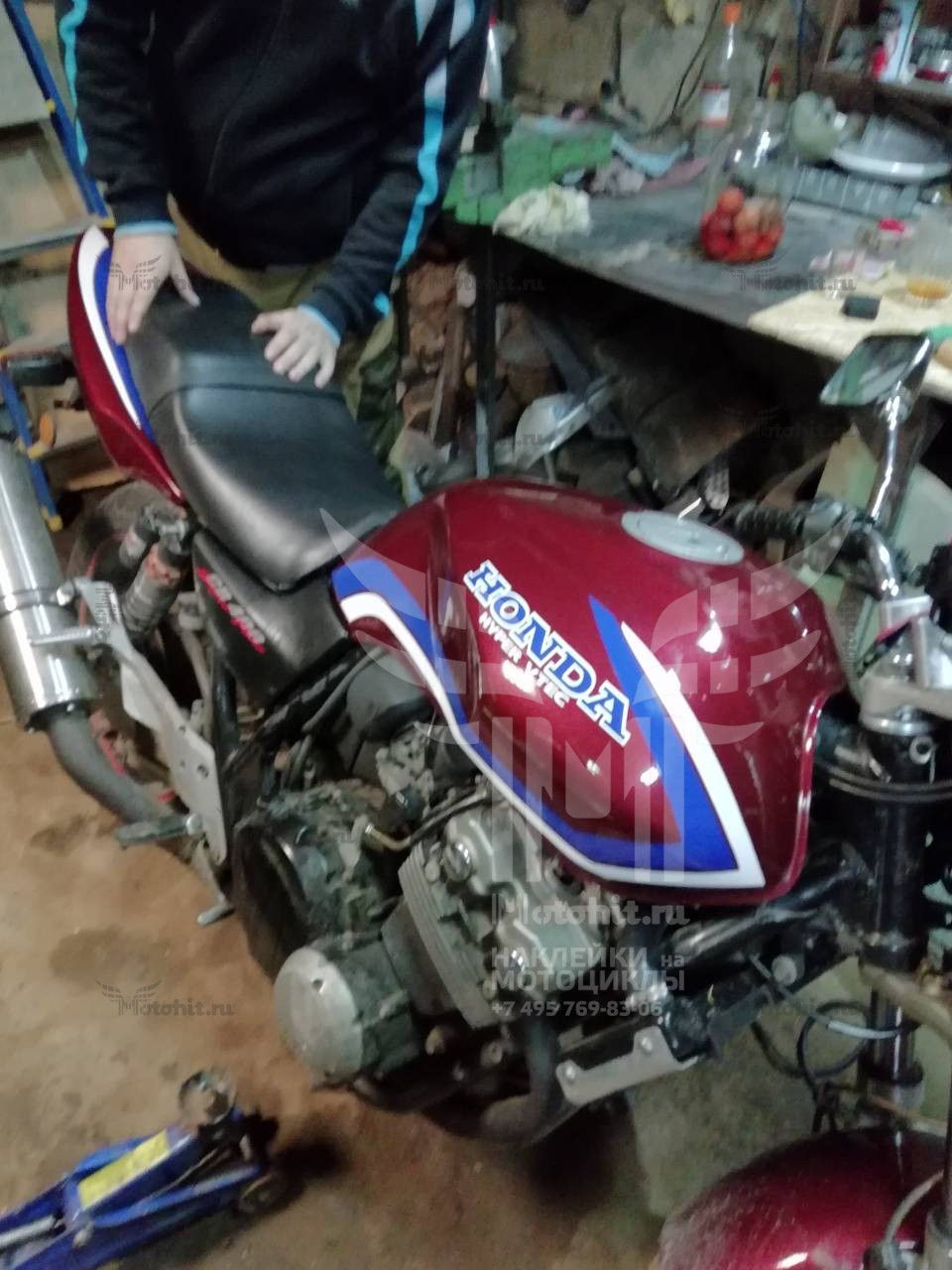 Decals for Honda CB-400 1999-2001 VTEC-1 FOR-RED - Image 4