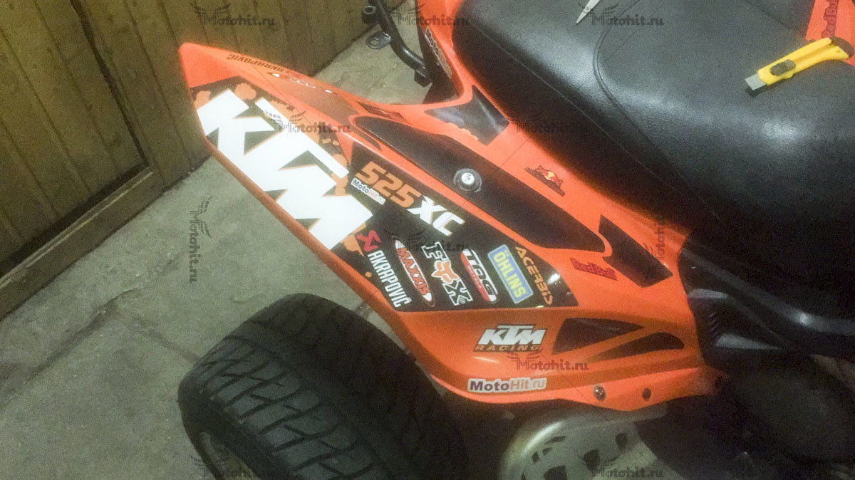 Decals for KTM XC-525 RED-BULL-ORANGE - Image 3
