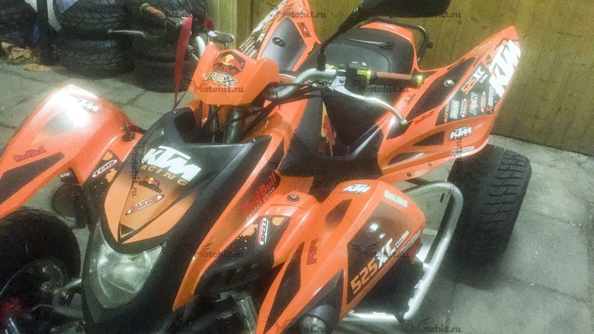 Decals for KTM XC-525 RED-BULL-ORANGE - Image 5