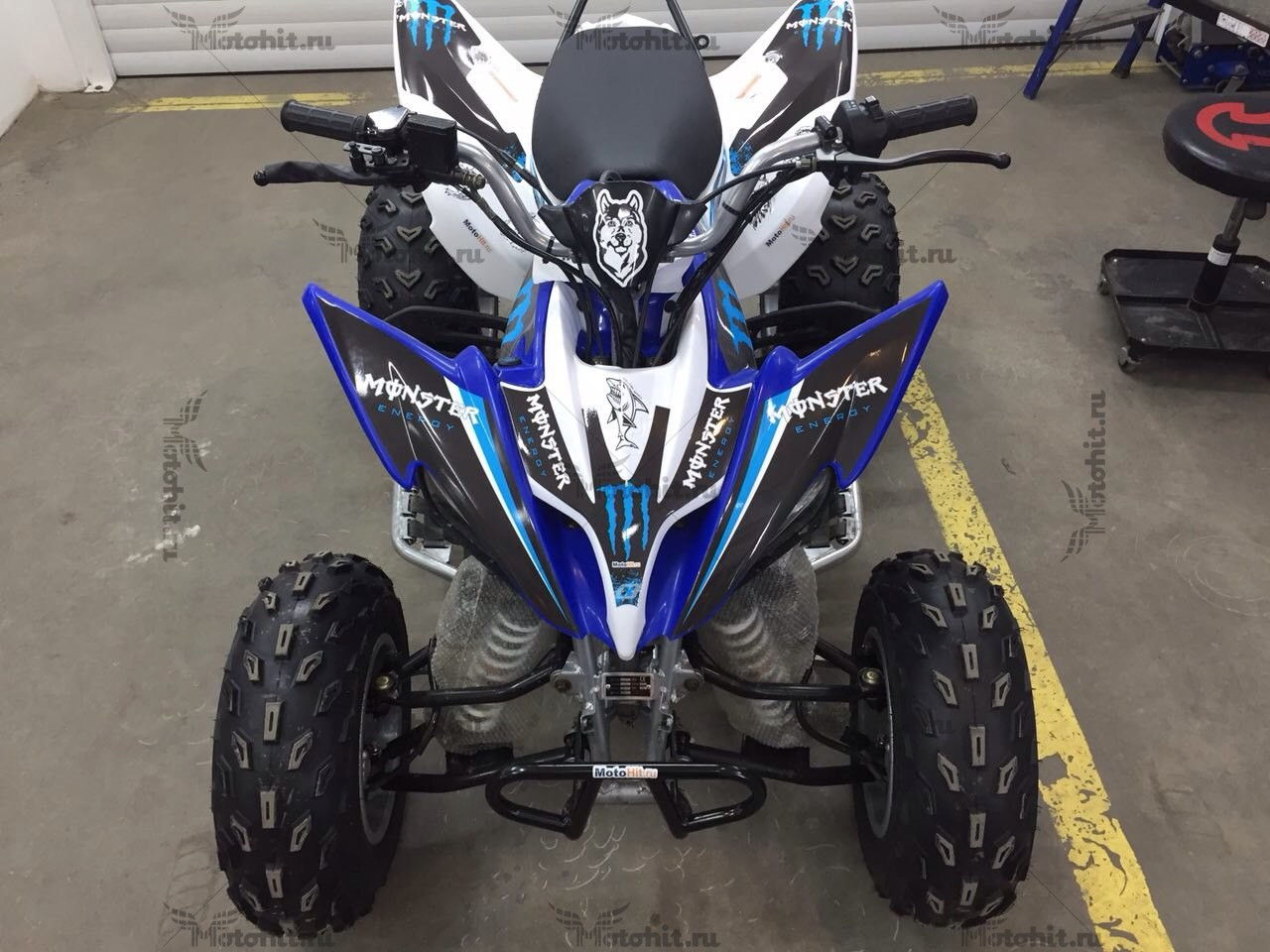 Decals for Yamaha YFM-250 RAPTOR-MONSTER-BLUE 2008-2014 - Image 3