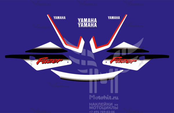 Decals for Yamaha FZS-600 2000 FAZER FOR RED