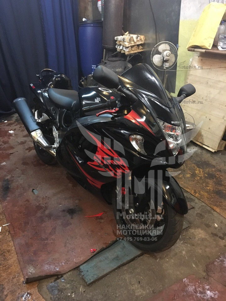 Decals for SUZUKI GSX-R-1300 HAYABUSA 2010-2011 RED - Image 4