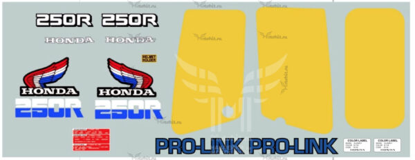 Decals for honda xl250r 1985