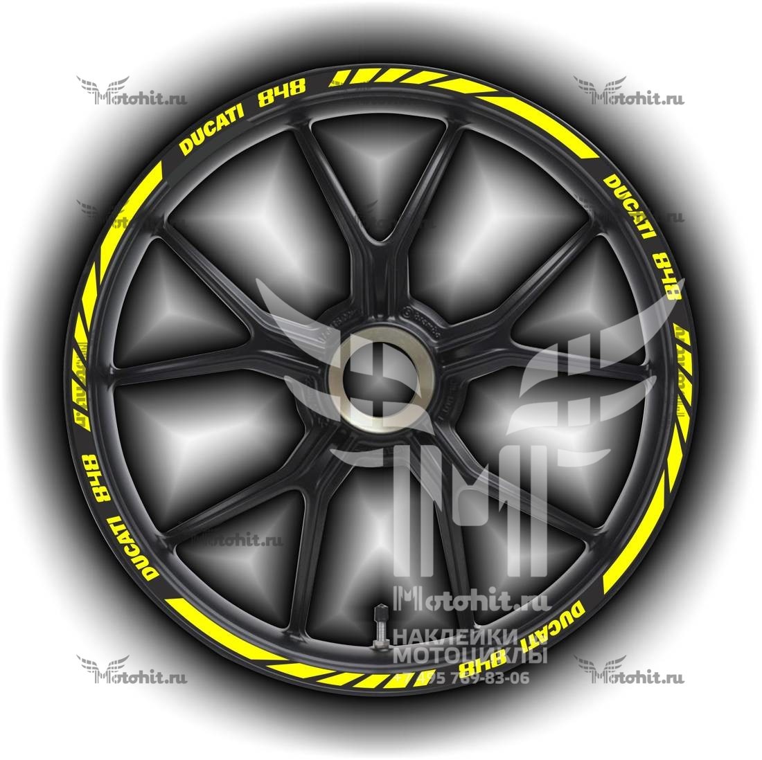 Stickers for rims DUCATI 848
