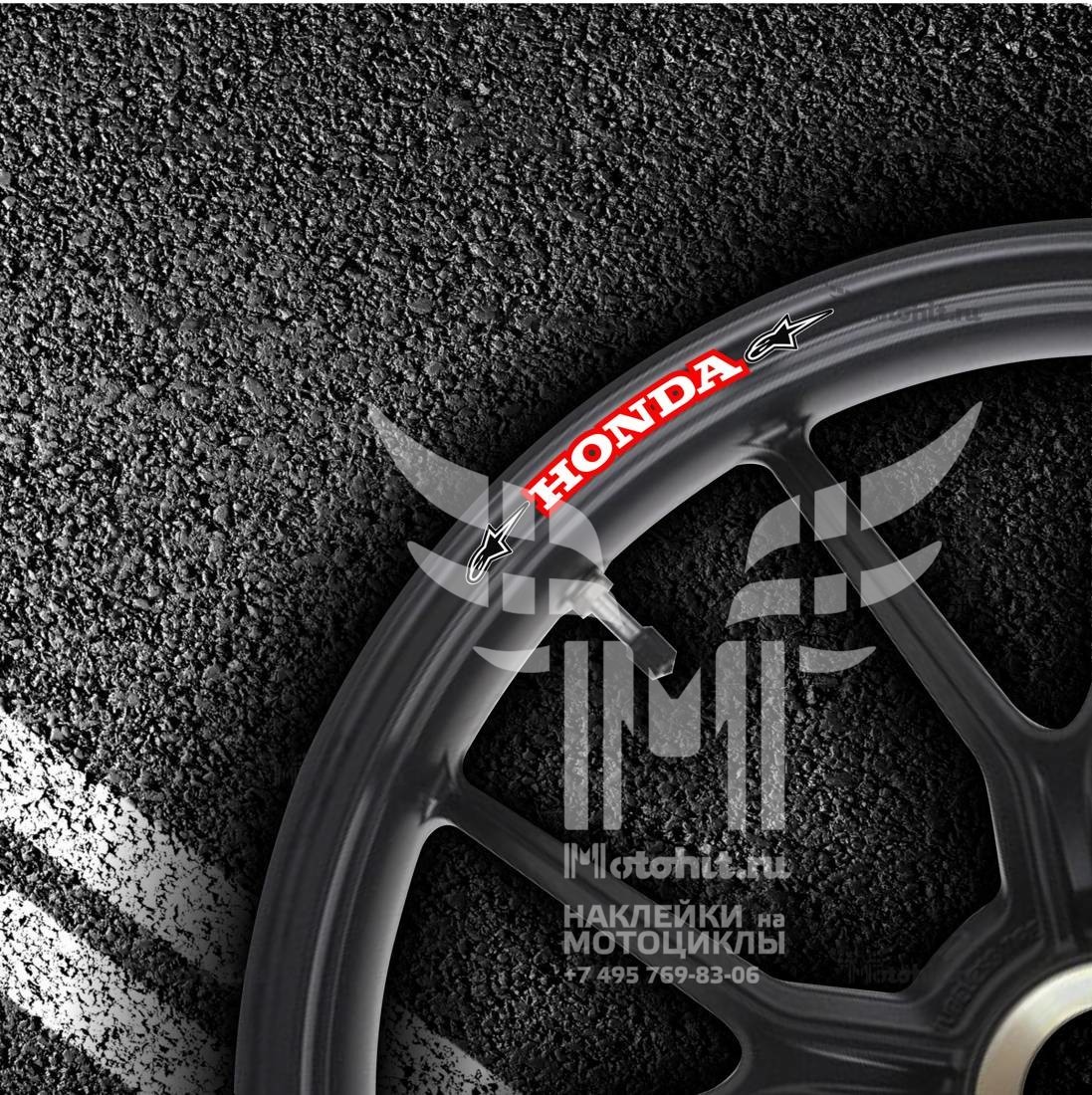 Stickers for rims HONDA ALPINE