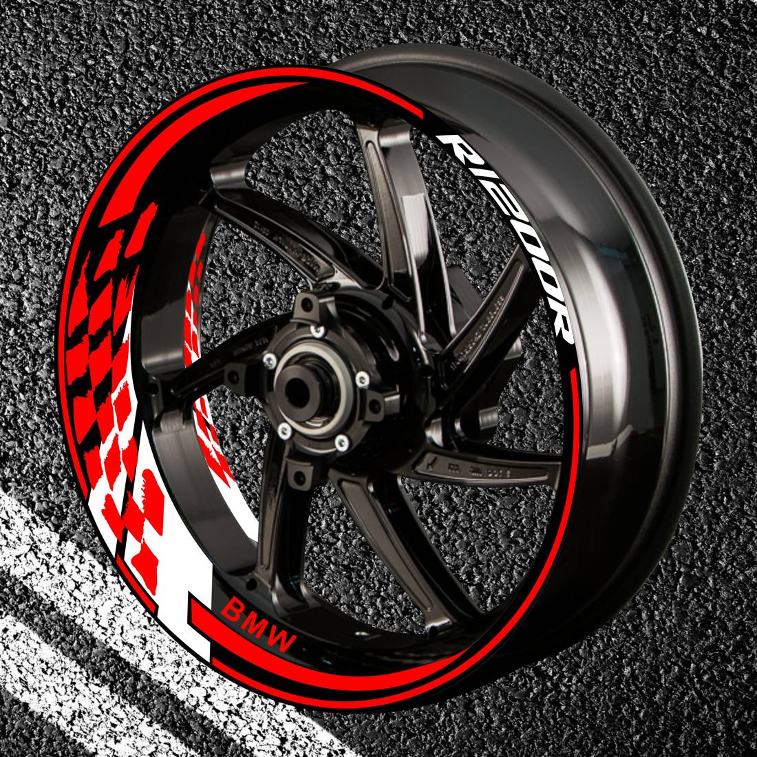 Fire stickers for rims BMW R-1200-R