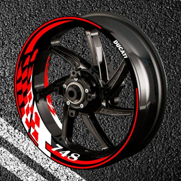 Fire stickers for rims DUCATI 748