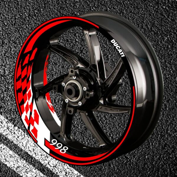 Fire stickers for rims DUCATI 998