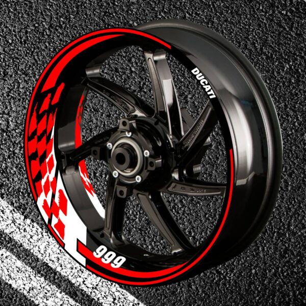 Fire stickers for rims DUCATI 999