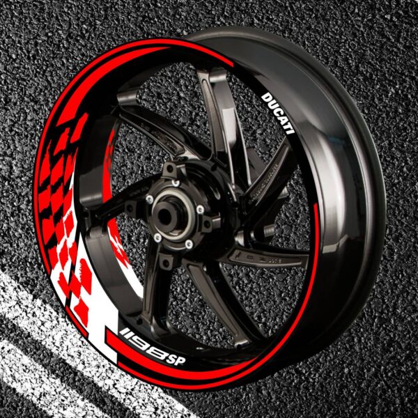 Fire stickers for rims DUCATI 1198-SP