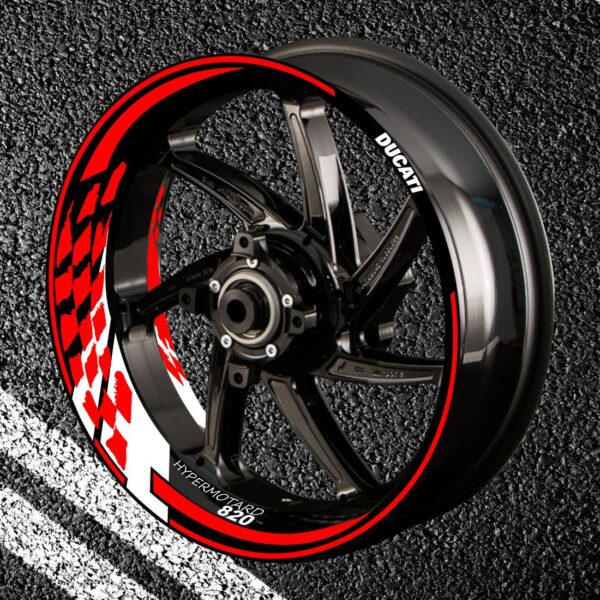 Fire stickers for rims DUCATI HYPERMOTARD-820