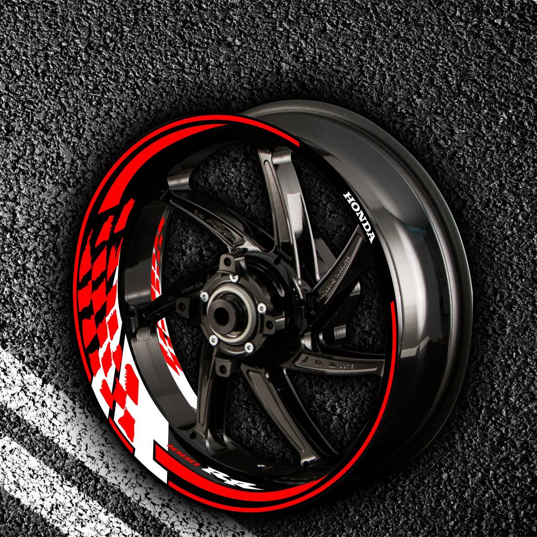 Fire stickers for rims HONDA 1000-RR