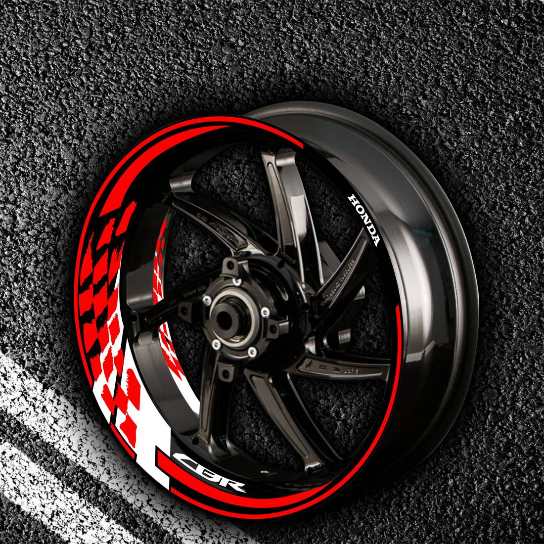 Fire stickers for rims HONDA CBR