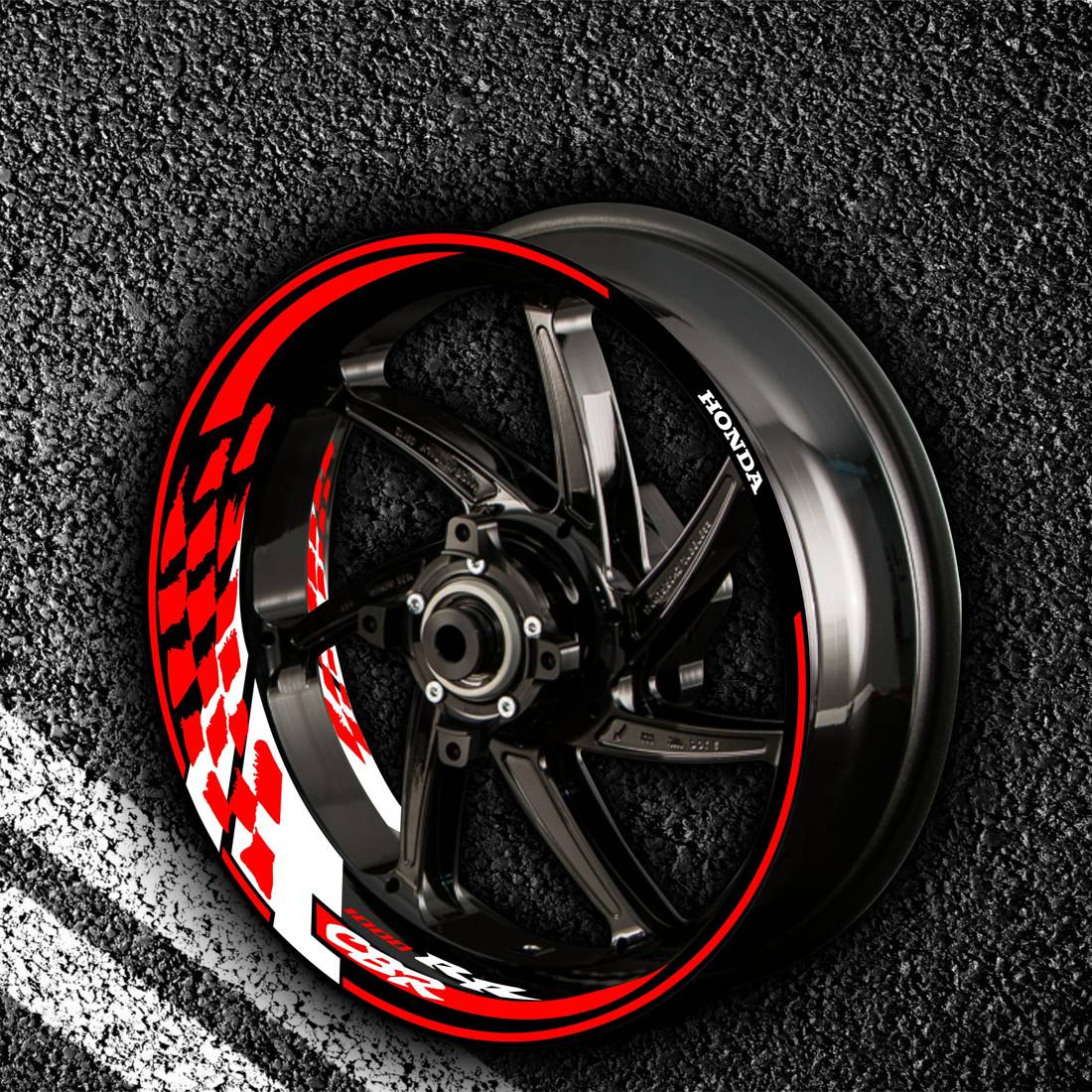 Fire stickers for rims HONDA CBR-1000-RR