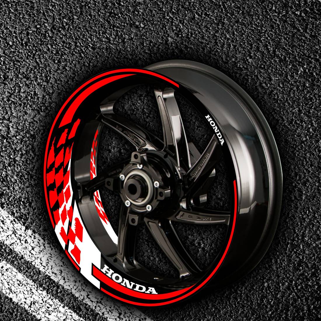Fire stickers for rims HONDA HONDA