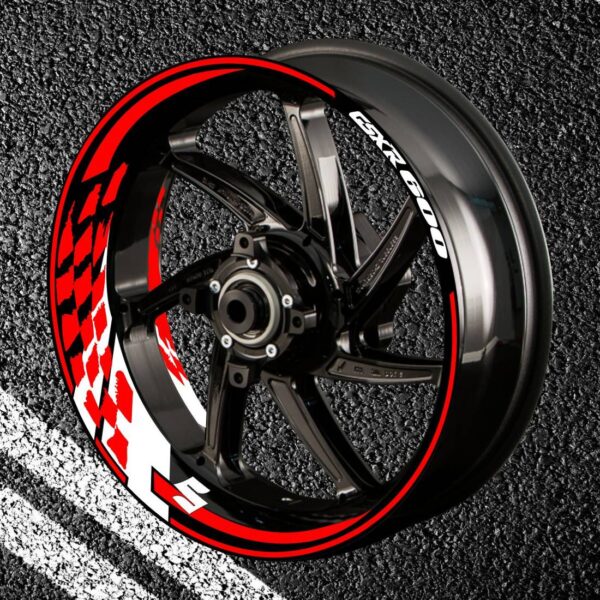 Fire stickers for rims GSR-600