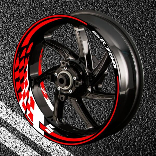 Fire stickers for rims GSR-750