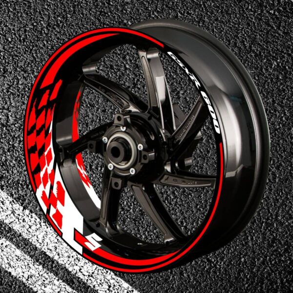 Fire stickers for rims GSXR-600