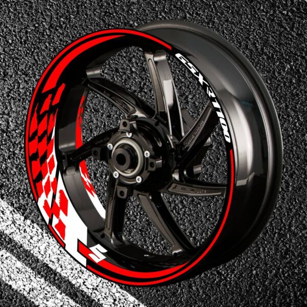 Fire stickers for rims GSX-R-1100