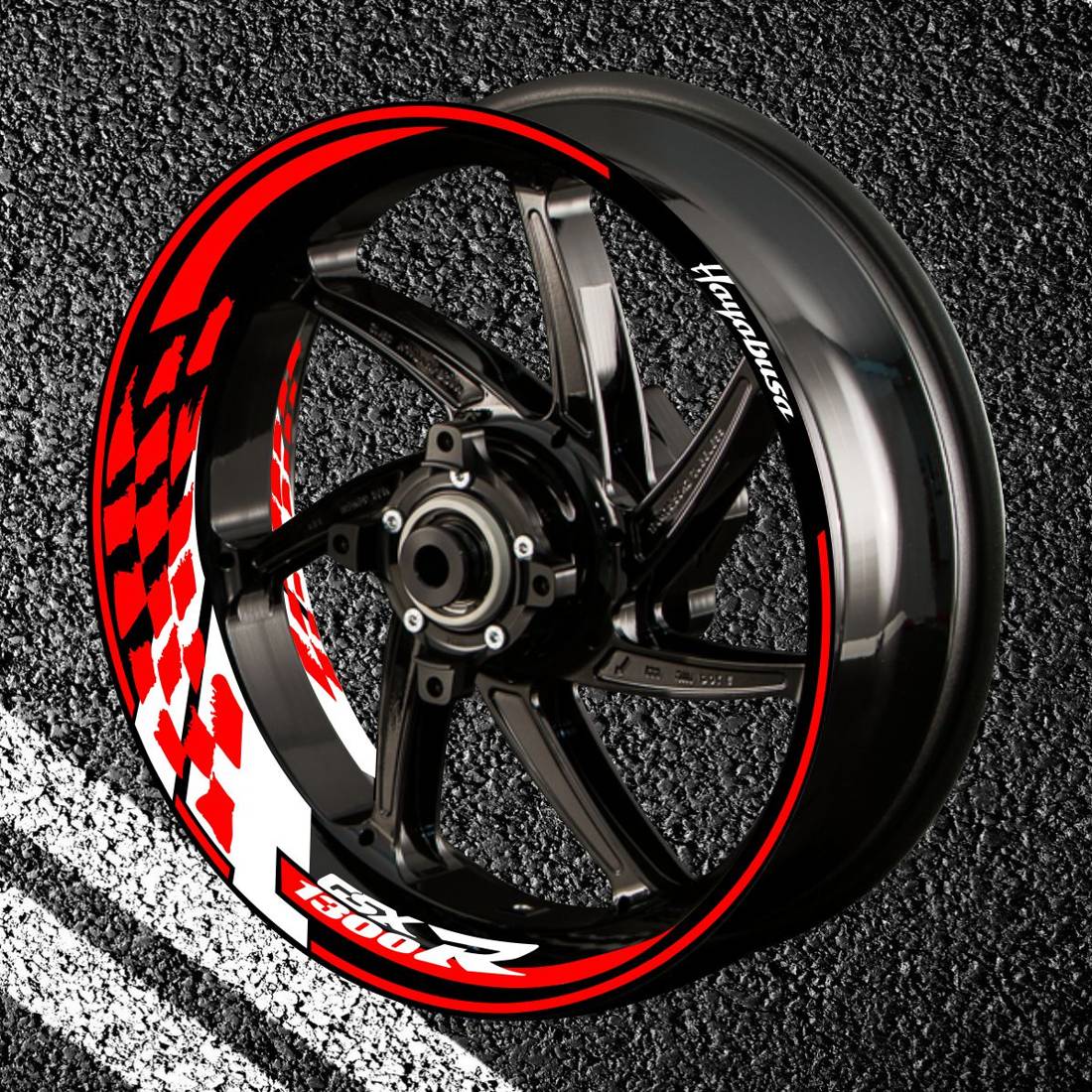 Fire stickers for rims GSX-R-1300-2