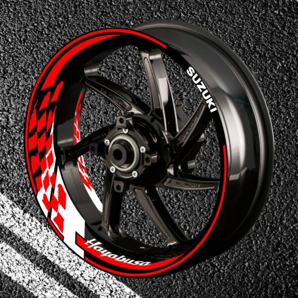 Fire stickers for rims HAYABUSA