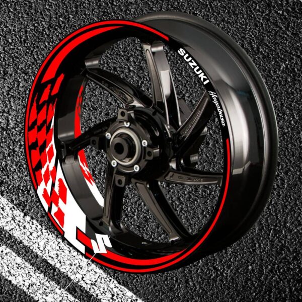 Fire stickers for rims HAYABUSA