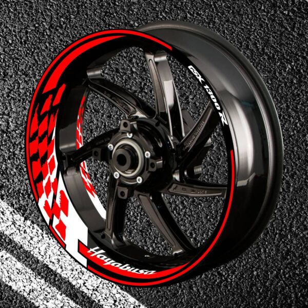 Fire stickers for rims HAYABUSA-GSX-1300-R