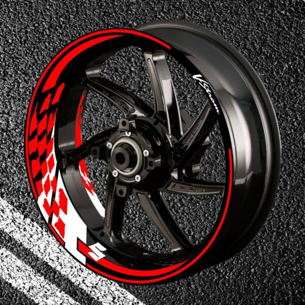 Fire stickers for rims V-STROM