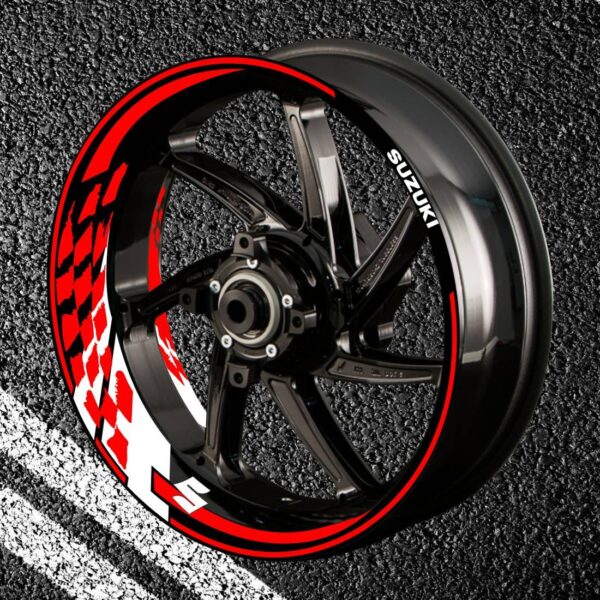 Fire stickers for rims SUZUKI