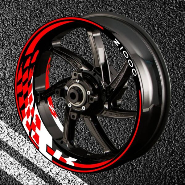 Fire stickers for rims KAWASAKI Z-1000