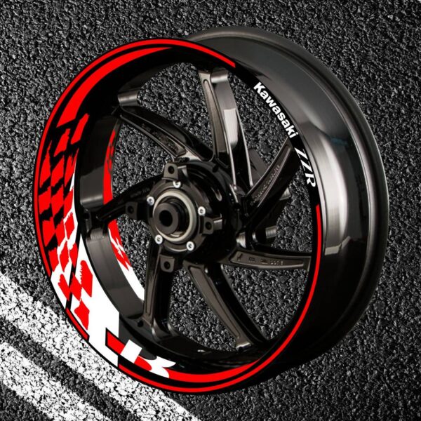 Fire stickers for rims KAWASAKI ZZR